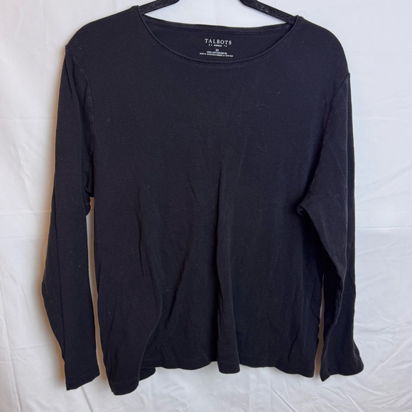 Talbots Tops - Women's Talbots Black Long Sleeve Tee Plus Size 2X